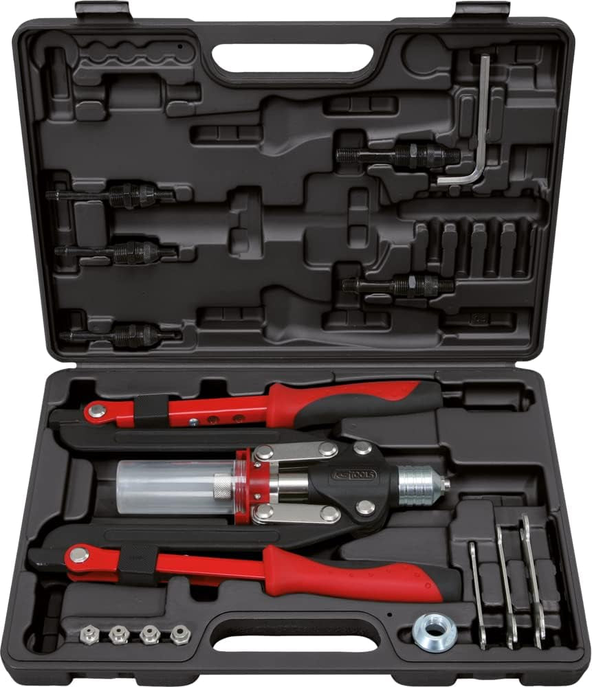 KS Tools 150.9630 Universal Riveting Tool Set, 17 Pieces